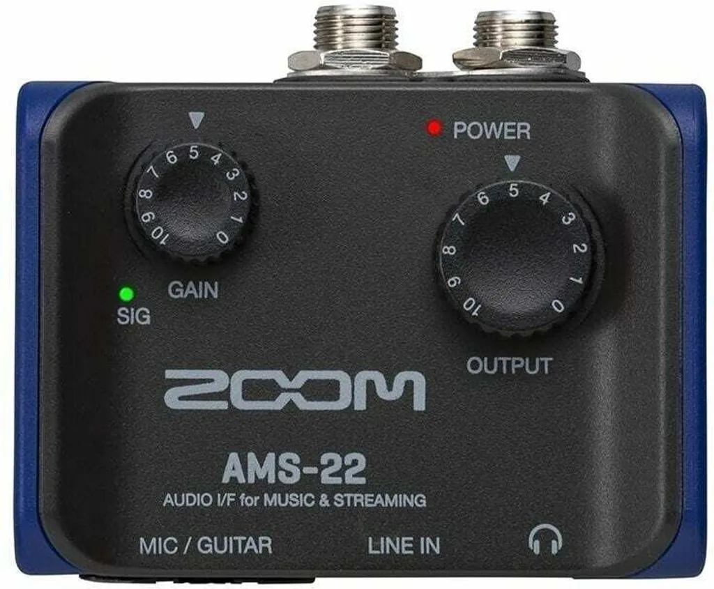 Zoom AMS-22 Carte Son Externe pour Podcasting et Enregistrement Mobile