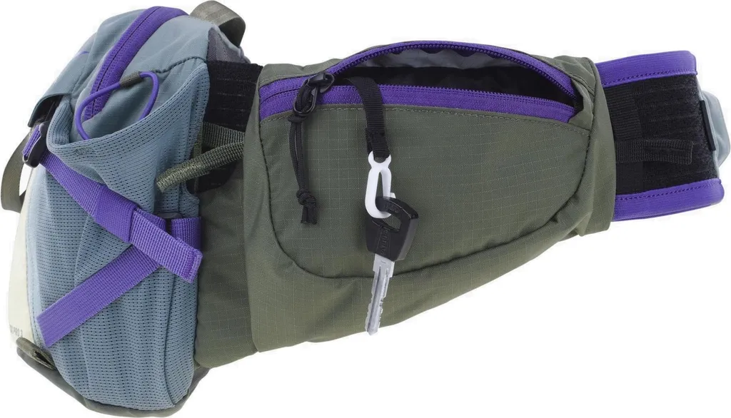 Evoc Hip Pack Pro 3 + Bladder Sac Banane de Vélo 1.5L Vert Mixte