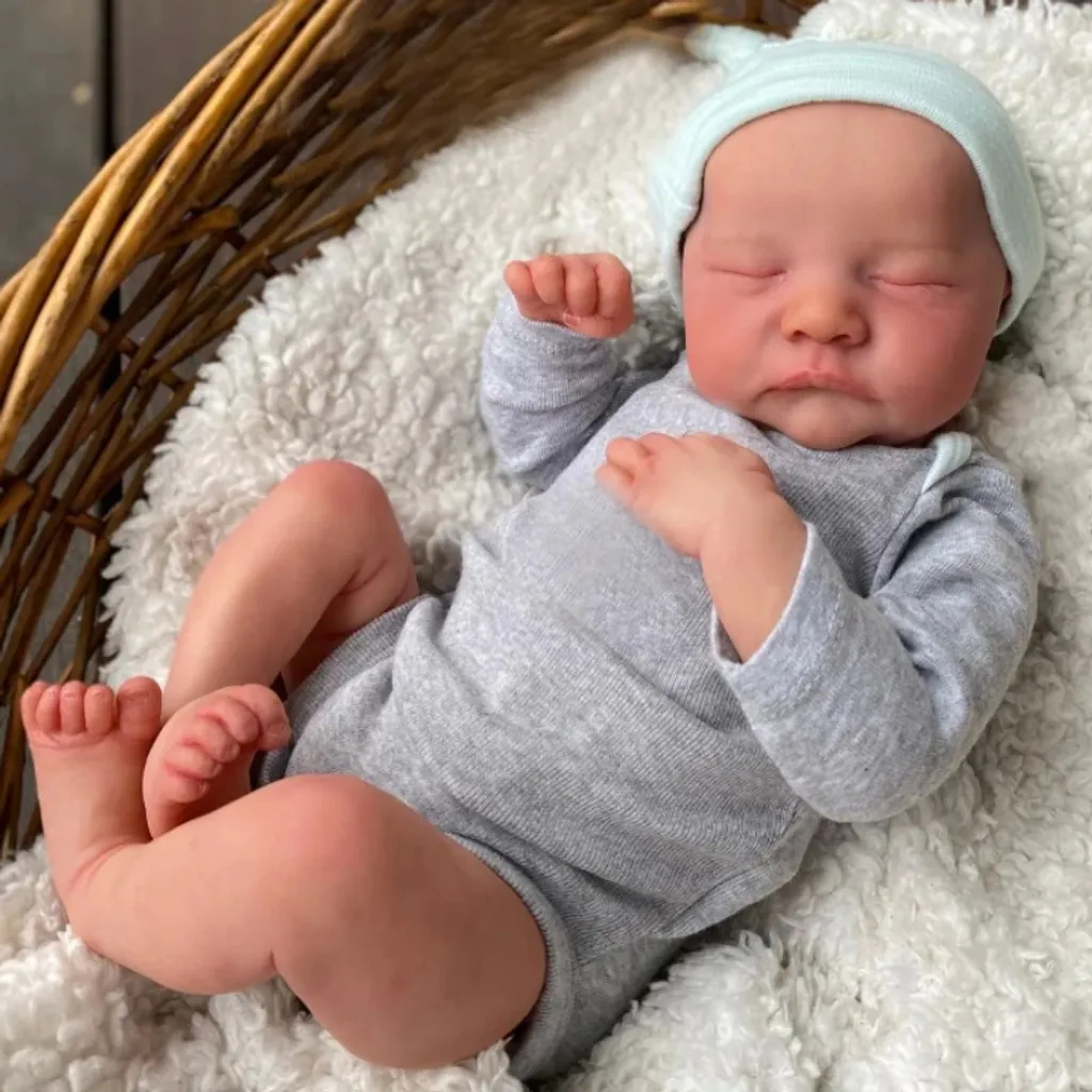 Poupée Reborn Baby Doll Levi 48cm - Peau 3D et Veines Apparentes