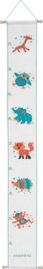 Kit broderie point de croix compté Permin 12 x 97 cm Baguette de mesure