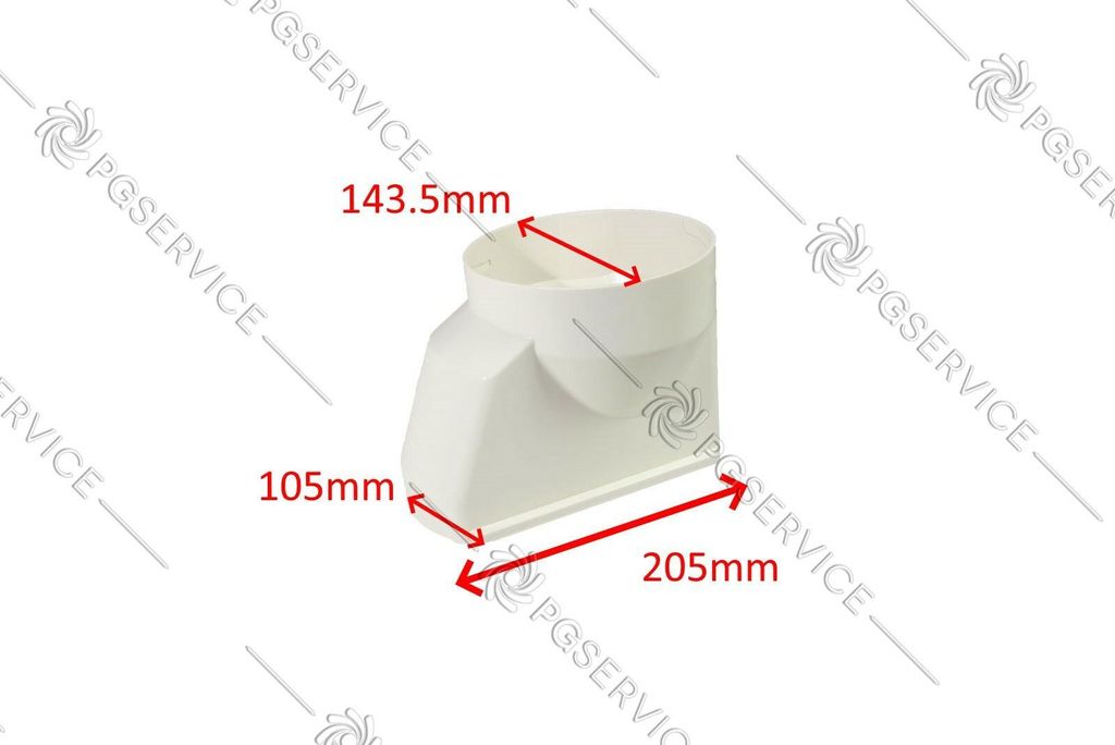 Delonghi raccordo tubo finestra 205mm condizionatore Immagine del prodotto 