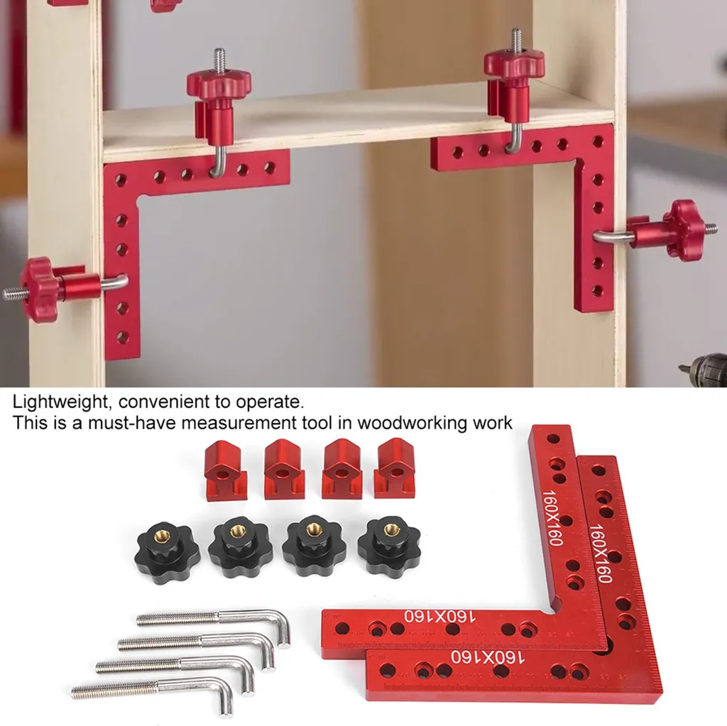 Équerre pour assemblage bois et menuiserie 90° format 160 x 160 mm - 7