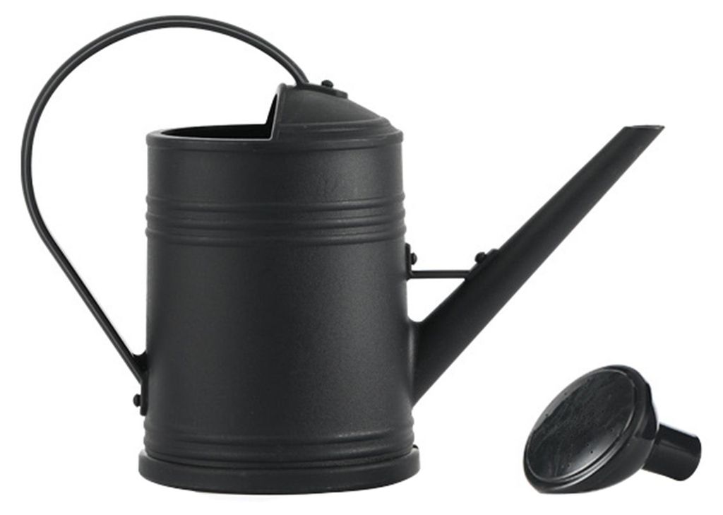 Gießkanne mit langem Ausguss, 2 Liter, Kunststoff-Gießflasche, Gartengießkanne mit abnehmbarem Sprühkopf für Zimmer- und Gartenpflanzen