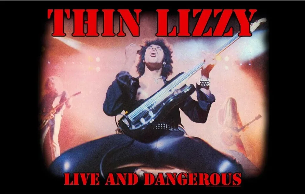 Drapeau Mural Thin Lizzy en Tissu RO5054 Poster Rock Taille Unique