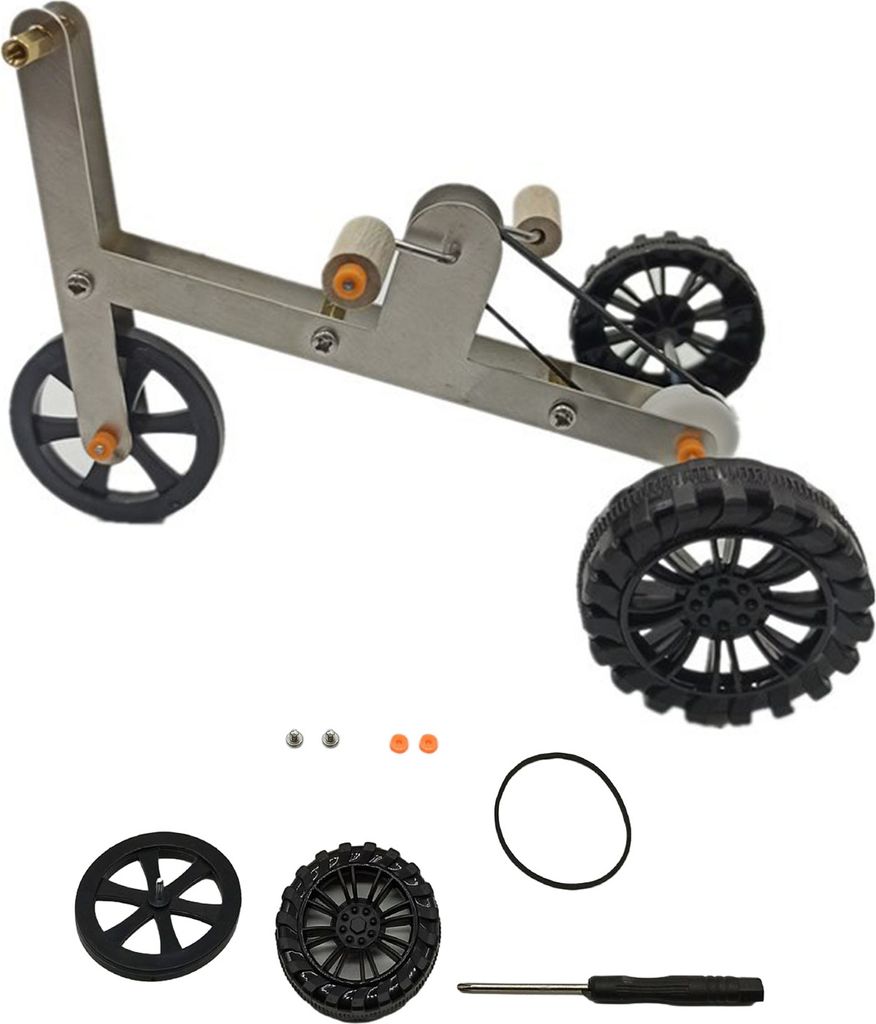 Set Papagei-Trainingsfahrrad-Spielzeug Lustiger Vogel Nymphensittich Conure Sittich Mini-Metall-Fahrrad mit 4 Rädern Fußtraining Lernspielzeug He...