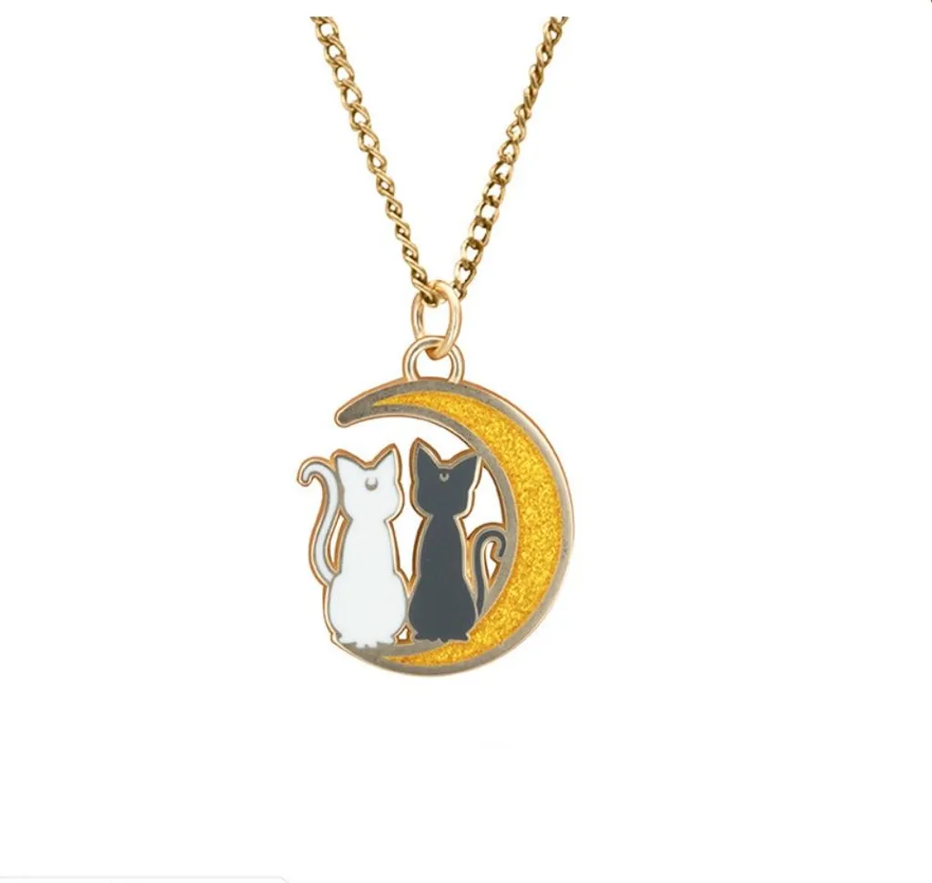 Collana Luna e Artemis Sailor Moon - L'accessorio dei Gatti Guardiani