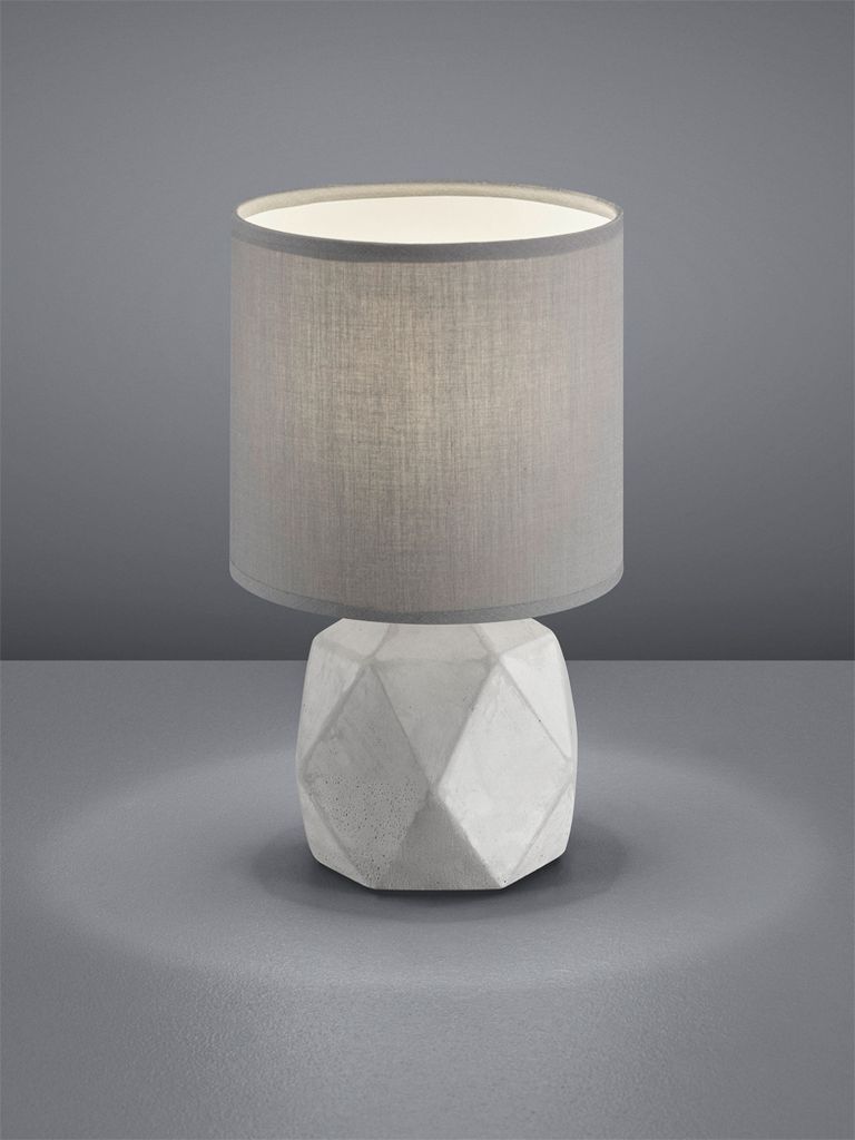 tischlampe Pike28 cm Beton/Textil 1 kg grau/Titan