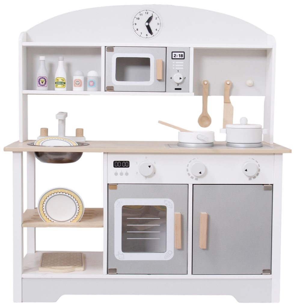 Eco Toys Kinderkeuken Holz Modern Grau