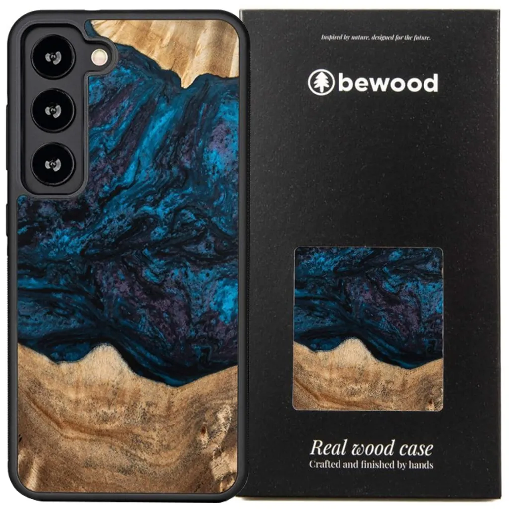 Custodia Bewood Neptune Samsung S23 - Design Unico Legno e Resina