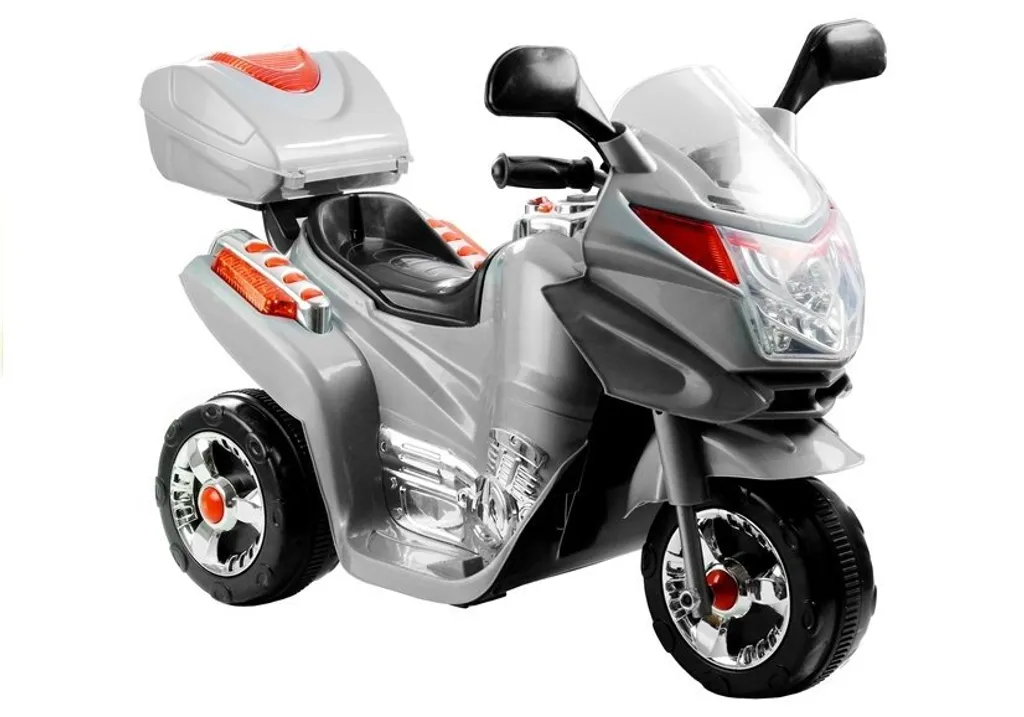 Véhicule électrique pour enfants : Moto à piles HC8051 couleur Argent