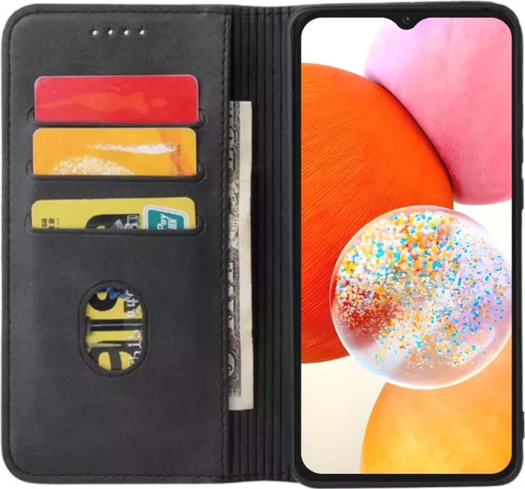 Smartphonica Custodia Galaxy A14 - Business Wallet Case Ecopelle