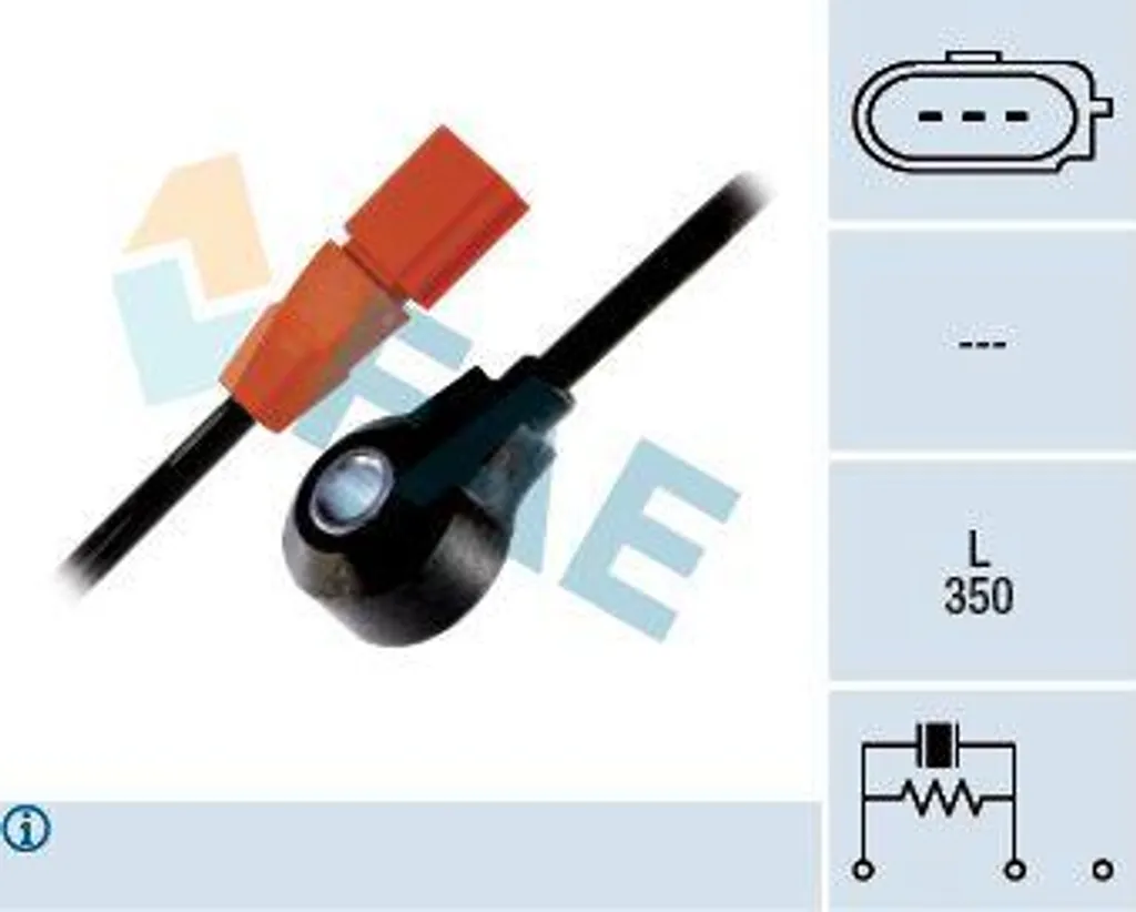 Capteur de Cognement FAE 60187 pour Touareg - OE 07C905377AM Fiable