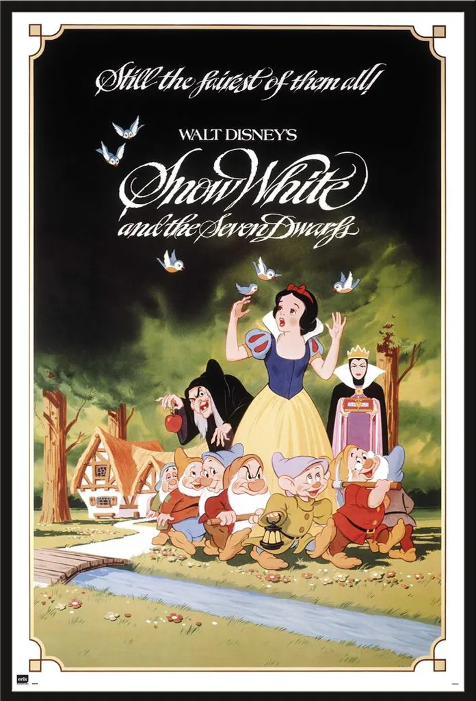 Affiche Blanche-Neige - Cadre Shinsuke Interchangeable et Vitre Acrylique