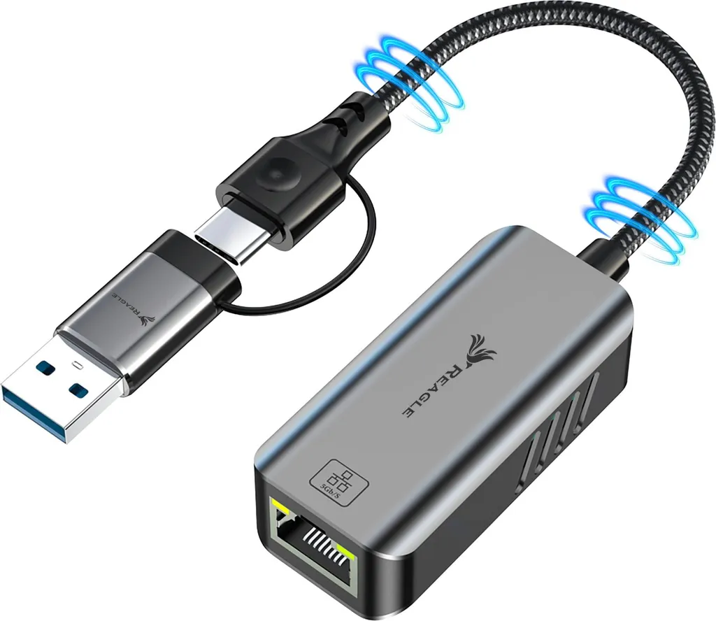 Fini le Wi-Fi instable avec l'Adaptateur Ethernet USB 3.2 5 Gbps LAN