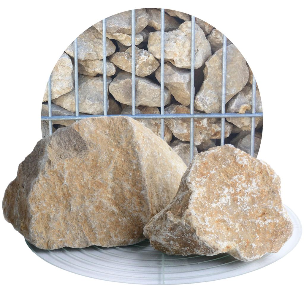 Schicker Mineral-Kalk Gabionensteine beige-60-120mm Produktbild 