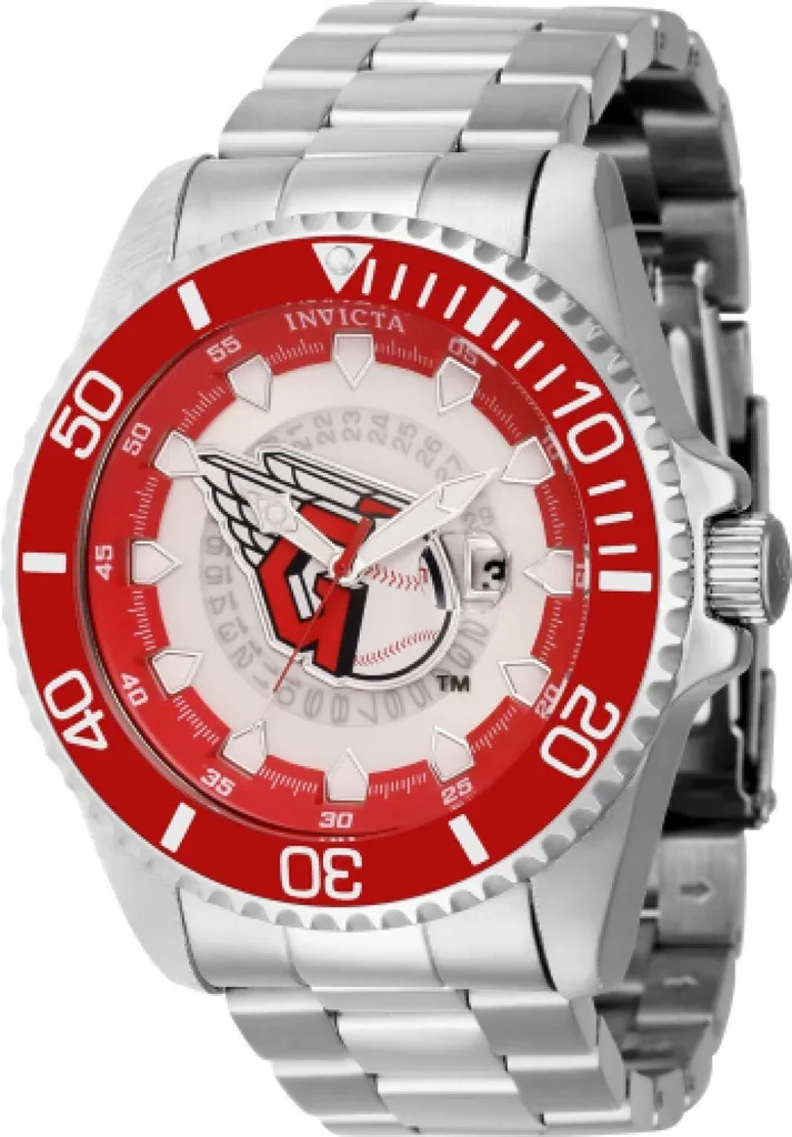 Invicta 43461 Cleveland Guardians: Orologio Streetwear Rosso 47mm