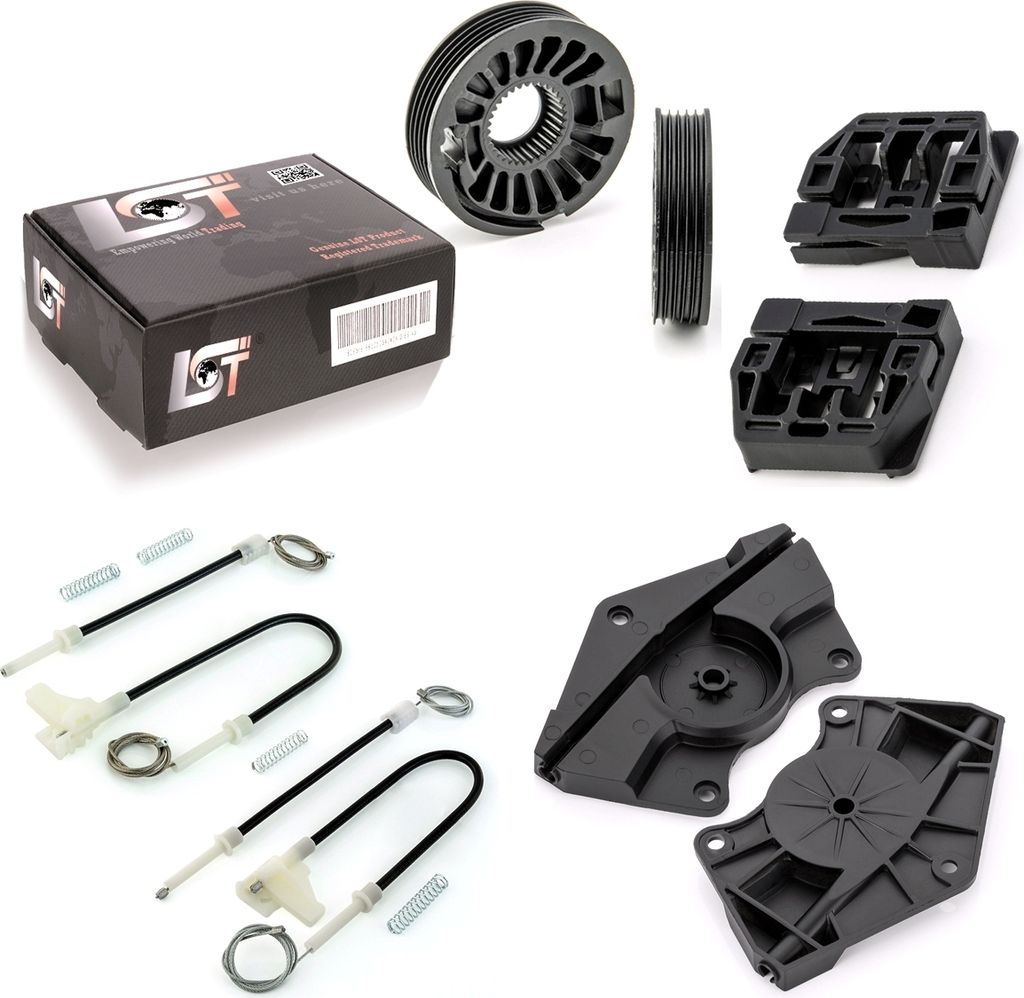 2X Fensterheber Reparatursatz Mit Gehäuse Set Hinten L + R Für Skoda Octavia 1U