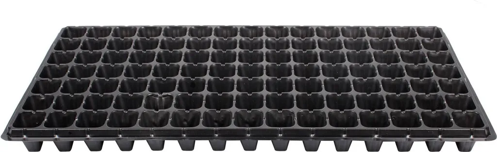 Plateau de semis 105 trous lot de 6 plaques de culture en plastique noir