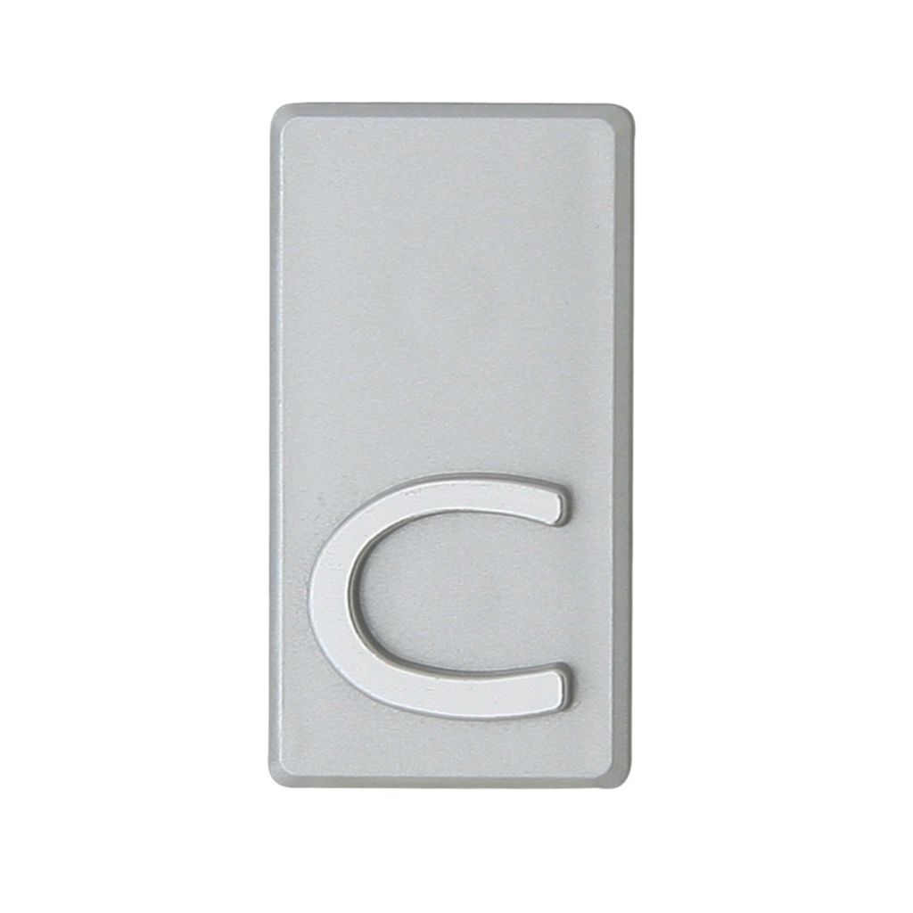 DOMINO Buchstabe Briefkasten Selbstklebend – C | 3D Türbuchstabe Aufkleber | Hausbuchstabe Klebend | Klebebuchstaben Wetterfest | Buchstaben zum...