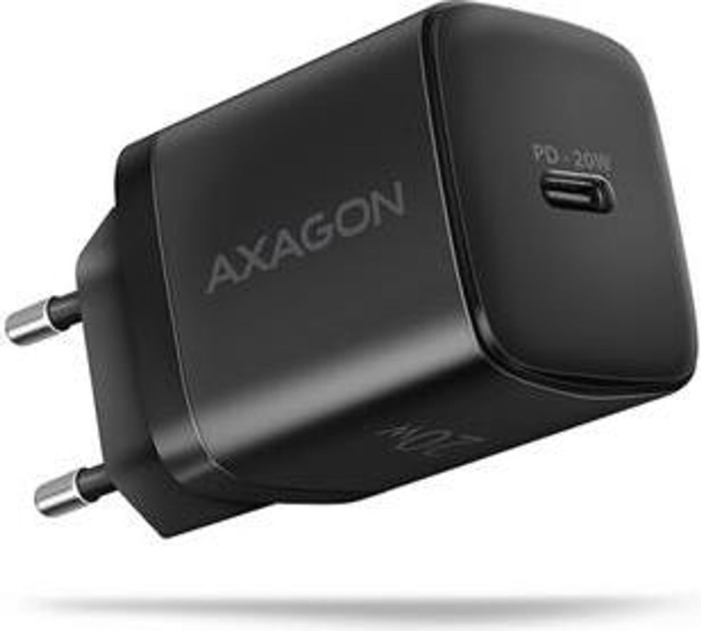 AXAGON Axagon ACU-PD20 Wandladegert 1x QC3.0/AFC/FCP/PD Typ-C, 20W, schwarz Handy, Smartphone, Smartwatch, Tablet, Universal, Watch AC Schnellladun...