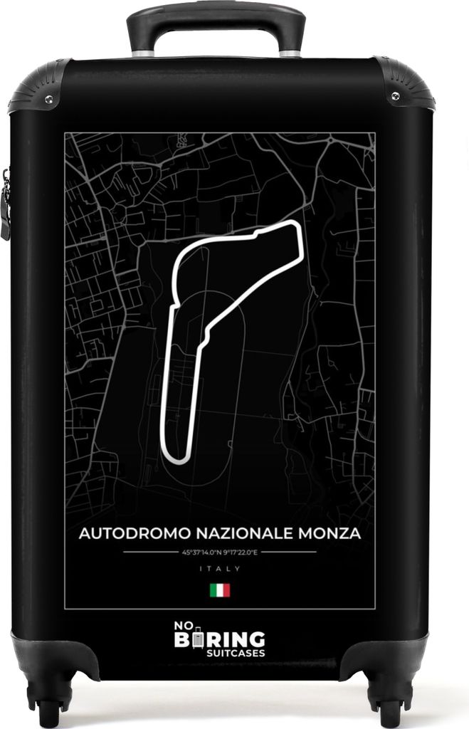 NoBoringSuitcases.com Koffer Handgepäck Trolley Rollkoffer Kleine Reisekoffer mit 4 Rollen - Rennstrecke - Formel 1 - Autodromo Nazionale Monza ...