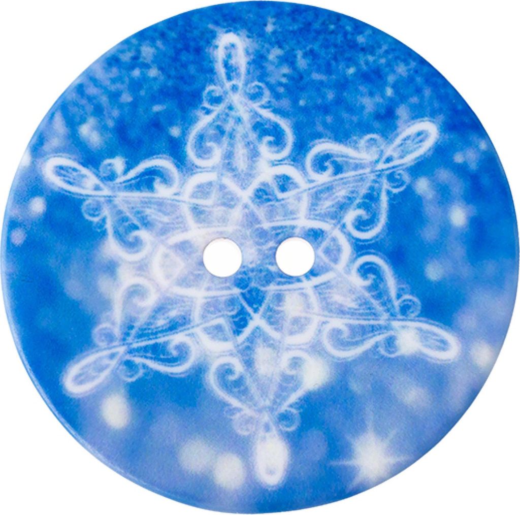 Knopf - 3er Set - Durchmesser 35 cm - Weiß,Blau
