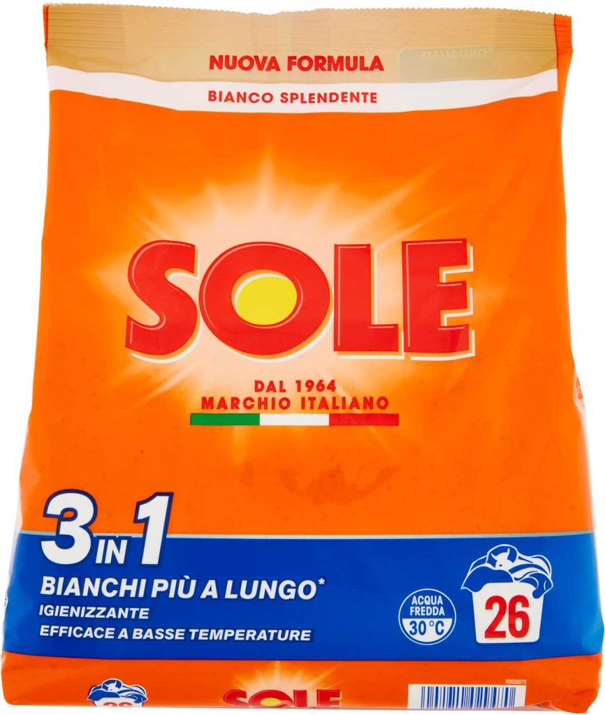 Lavatrive weißes Waschpulver 26 Wäschen 1,3kg - Sole