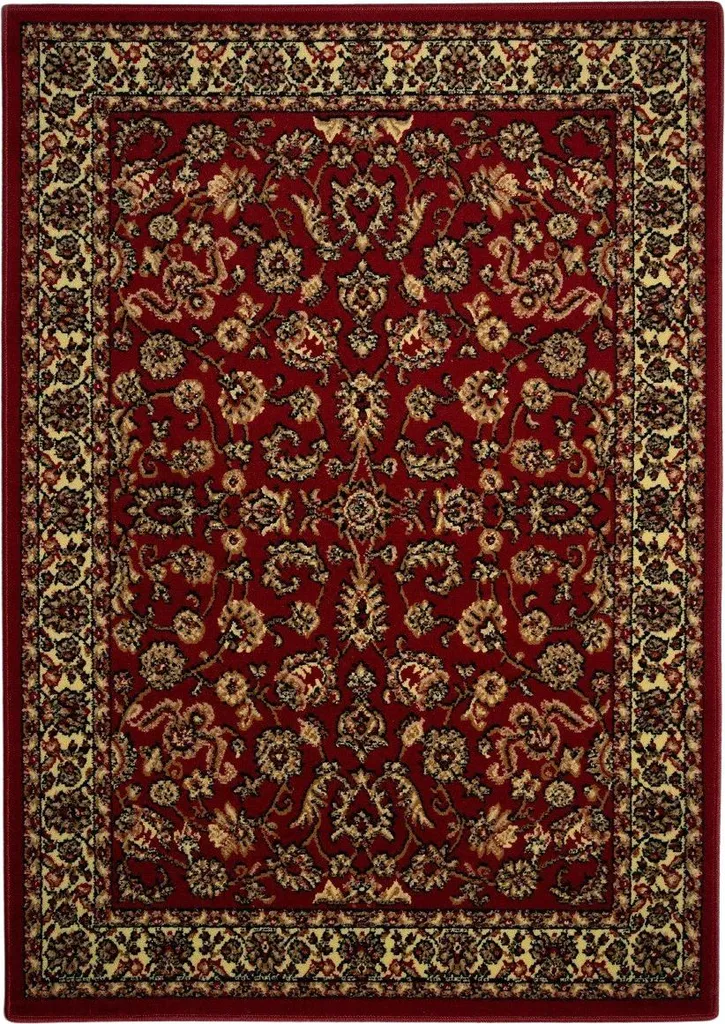 Tapis décoratif Samira New Red pour grand salon et séjour 160x225cm
