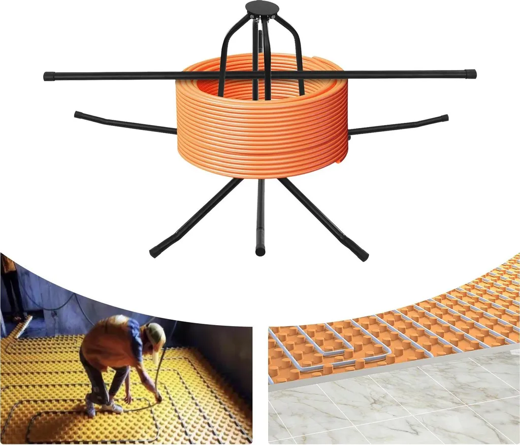 Dérouleur PEX à double roulement à billes et support trépied ajustable