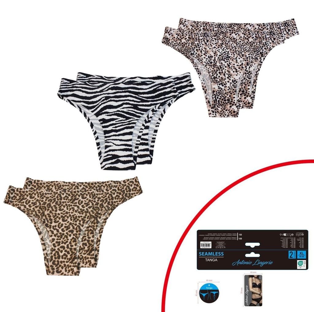 2-delige set zomerse dames slips » Dames Braziliaanse tanga Productafbeelding 