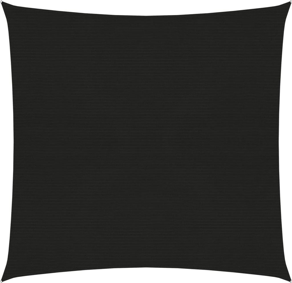 Sonnensegel 160 g/m² Schwarz 4,5x4,5 m HDPE