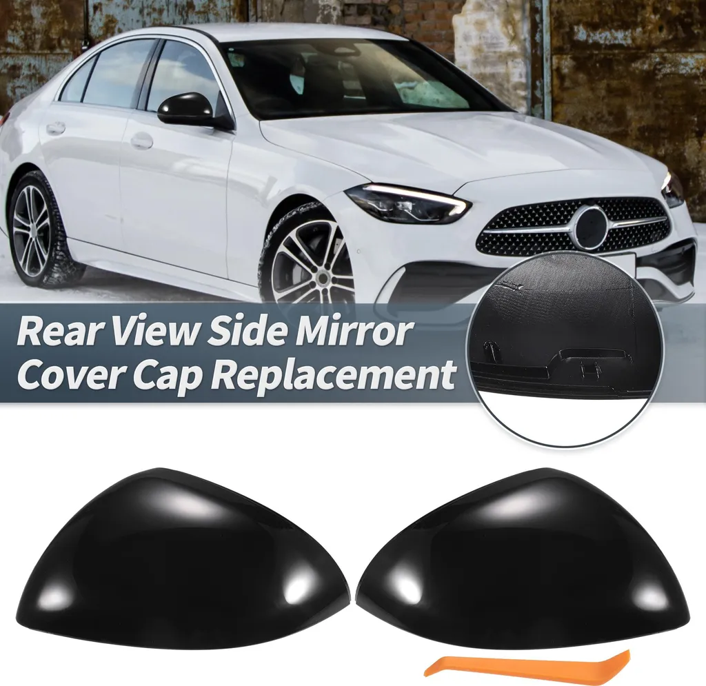 Remplacement Couvercles de Rétroviseur Mercedes W206 X206 Noir brillant 2x