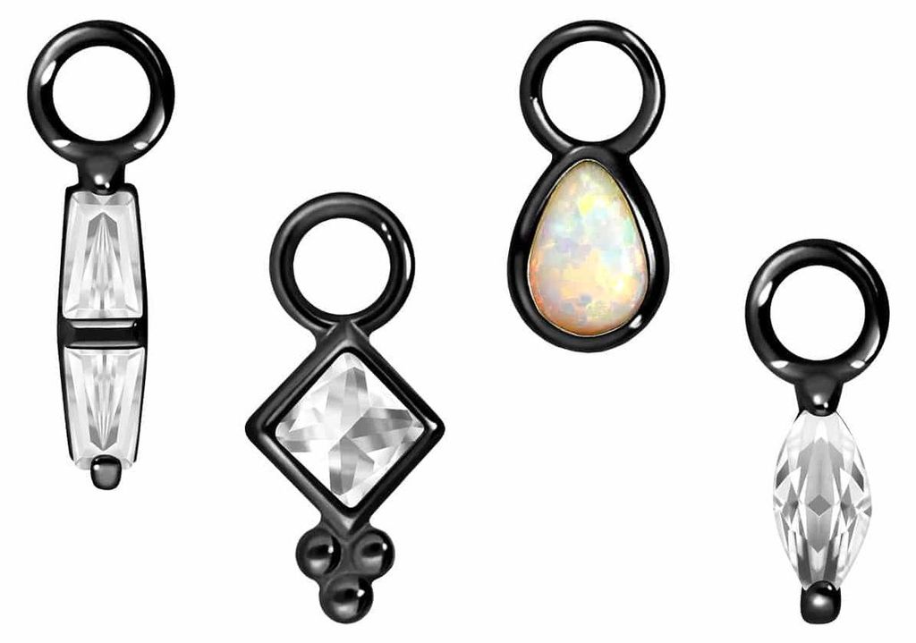 SET Chirurgenstahl Anhänger für Clicker MIX