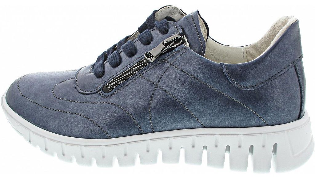 Waldläufer H-Birdy sportlicher Schnürer Blau in Gr. 37