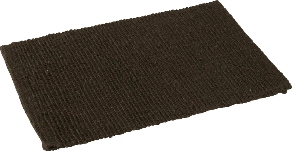 Set de table J-Line rectangulaire en jute brun foncé naturel 30x45 cm
