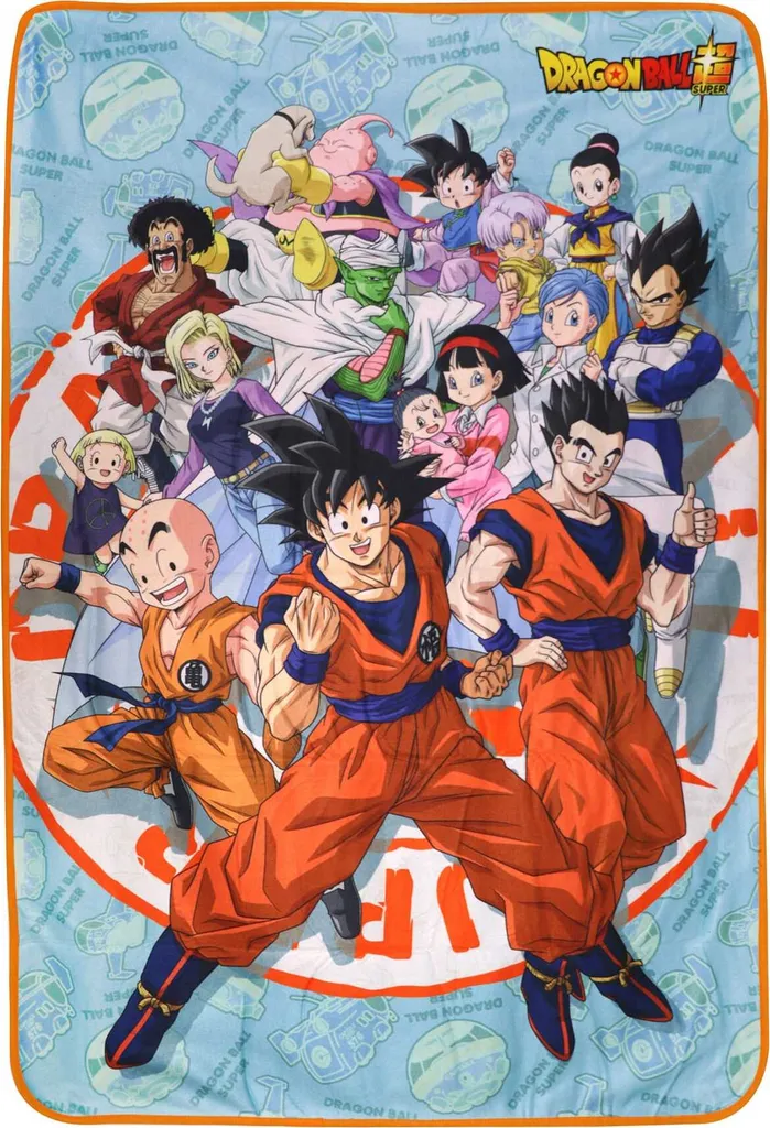 Couverture de Voyage Dragon Ball Super 100x150 cm pour Lit et Canapé