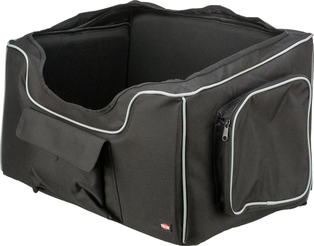 TRIXIE Autositz Midi - schwarz/grau - 56 × 37 × 36 cm