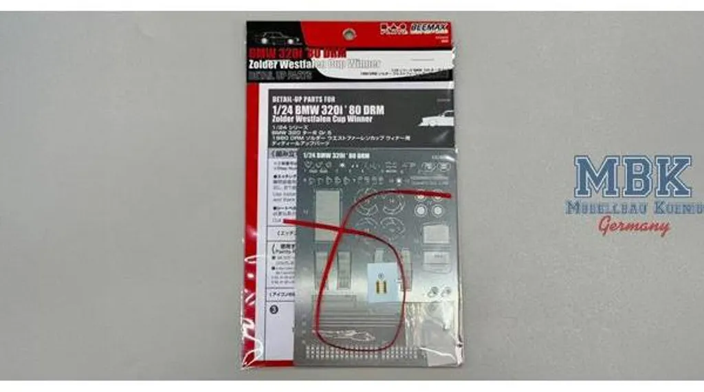 BEEMAX E24028 BMW 320i Turbo E21 1980 Maquette 1:24 Pièces Détail