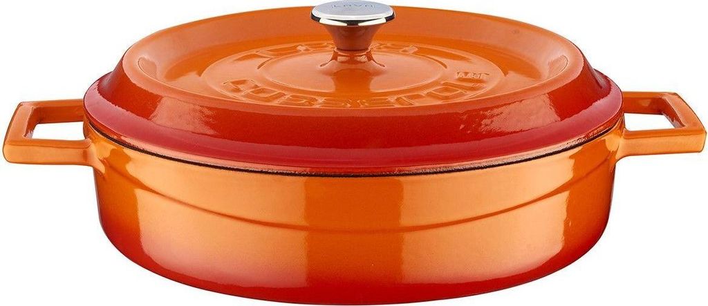 LAVA Metall-Auflaufform Ø 24 cm 24 L Gusseisen Orange Produktbild 