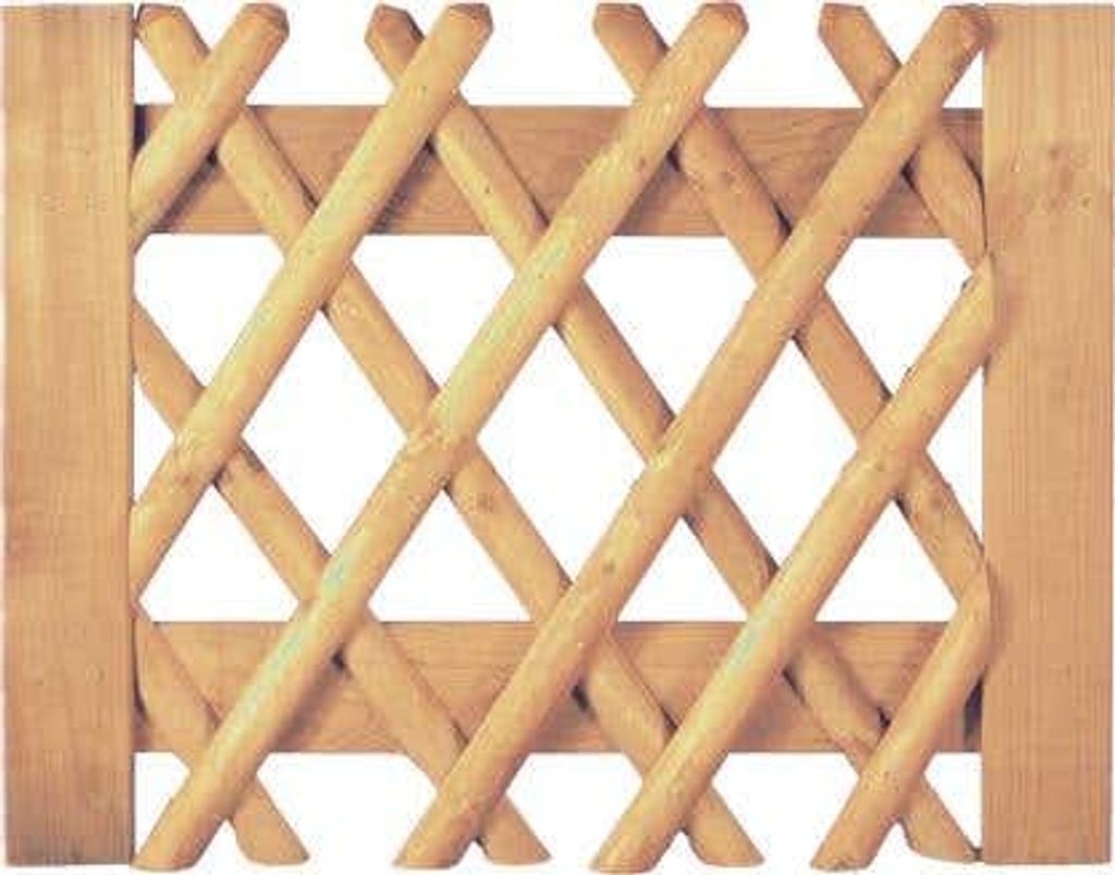 T&J Jägerzaun braun Tor 100 x 80 cm Latten 55 mm