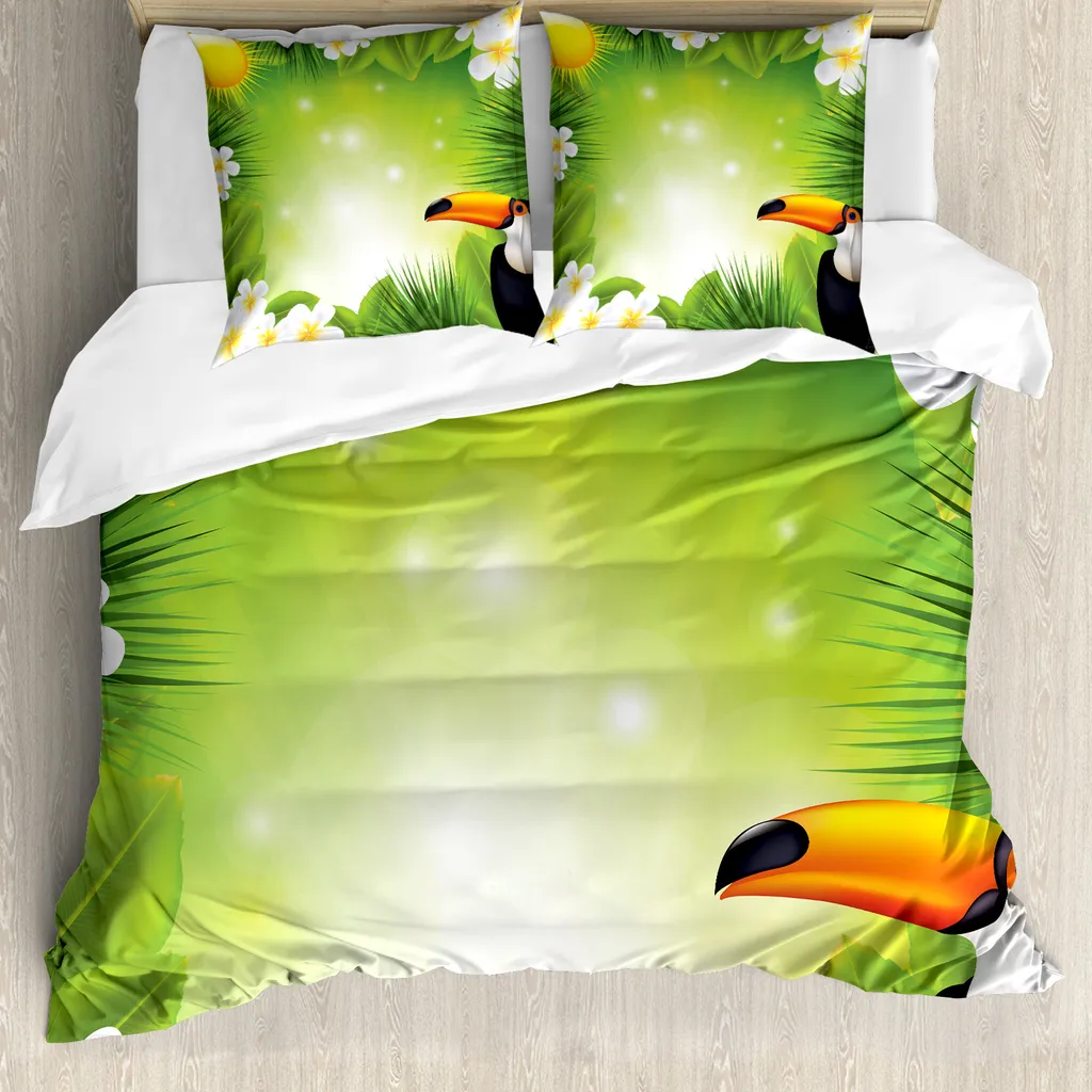 ABAKUHAUS Copripiumino Tropicale 200x200 Anti-Acaro | Jungle Shop Online