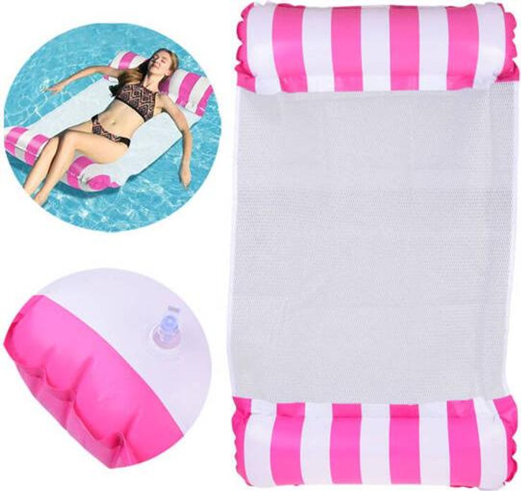 Aufblasbare rosa Schwimmmatratze/Wasserhängematte für Pool und Strand SP0758