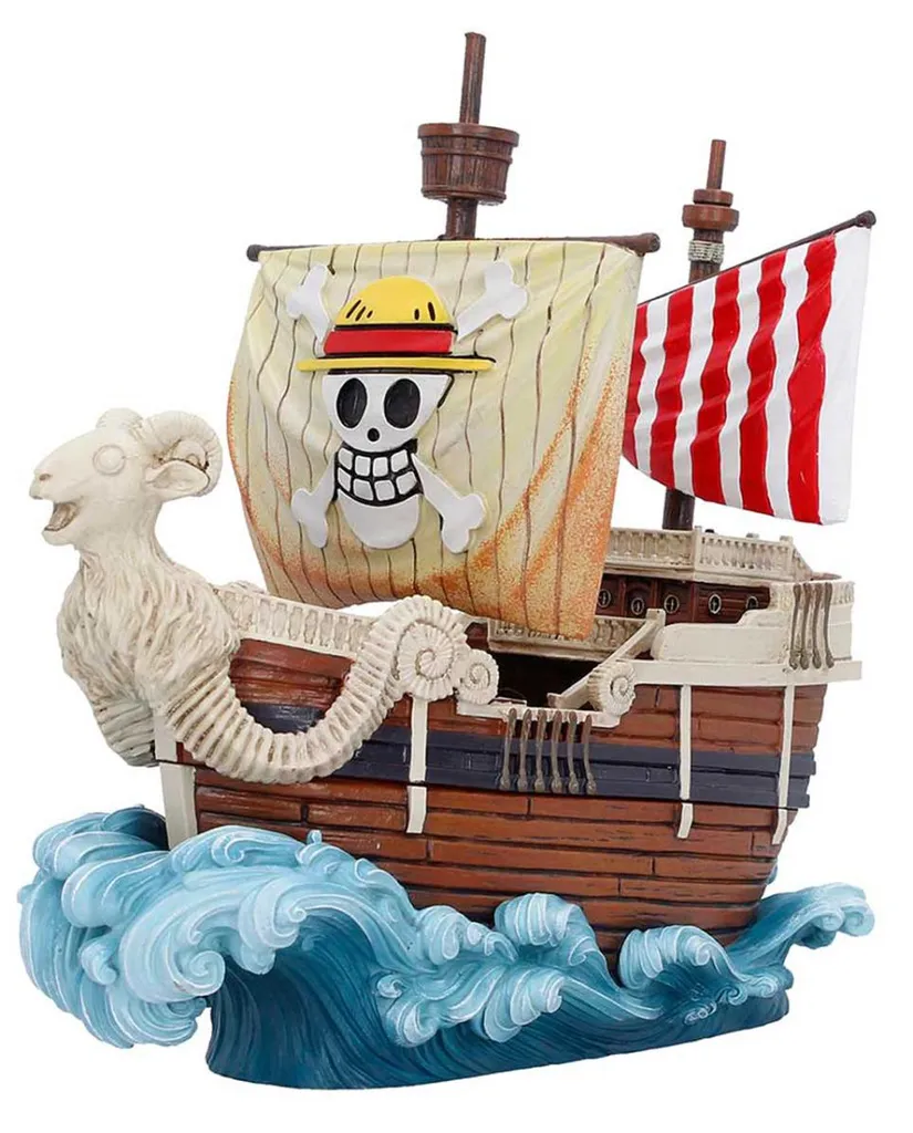 Boîte de rangement One Piece Going Merry - Design Vintage et Robuste 3L