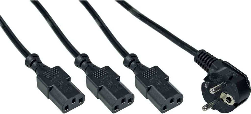 Cavo InLine 16653H Triplo IEC C13: Soluzione Salva-Spazio Professionale