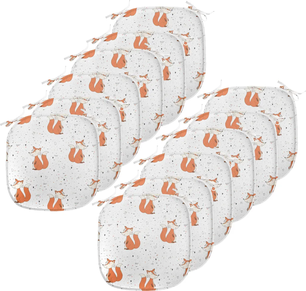 Cuscini Sedie 40x40 per Famiglie ABAKUHAUS | Set 12 Volpe Arancio
