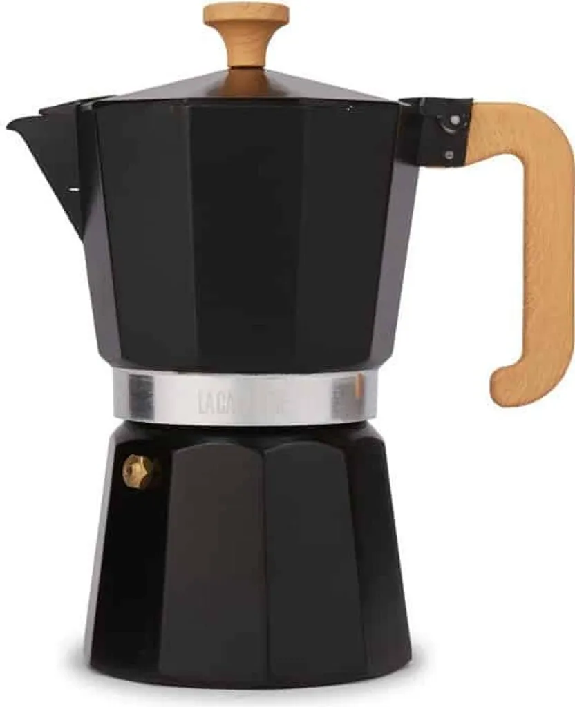 La Cafetière Venice Caffettiera Moka Alluminio Nero 4 Tazze 290ml