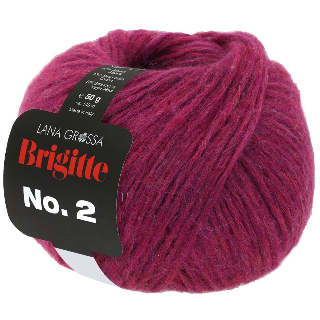 A ball of yarn with a label attached.
