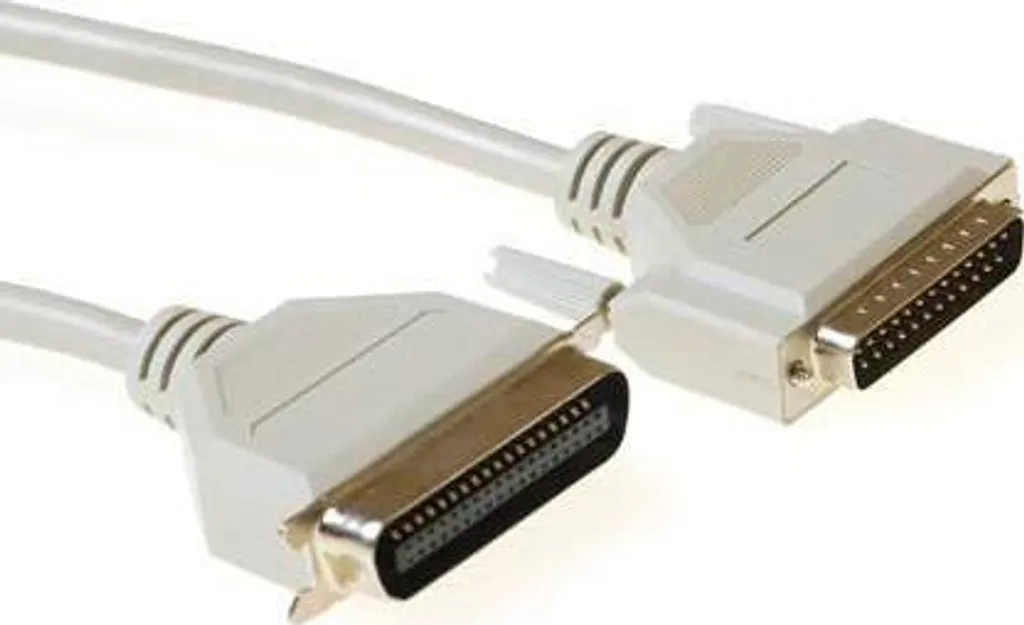 Câble ACT AK1062 Ivoire 1.8m - DB25 Mâle vers Centronics 36 Mâle