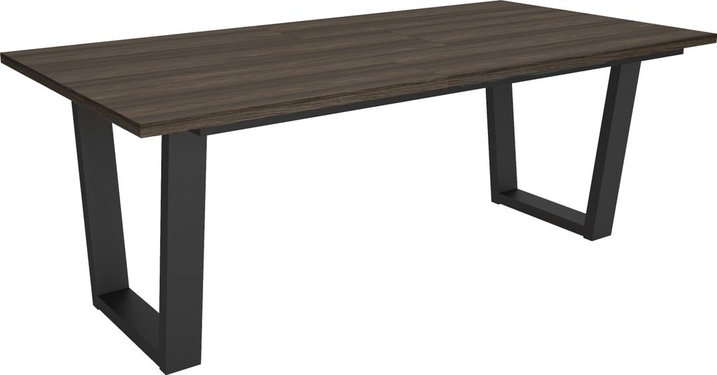 Esszimmertisch, 194x90x74 cm, Für 10 Gäste, Stubentisch, Dunkler Eiche