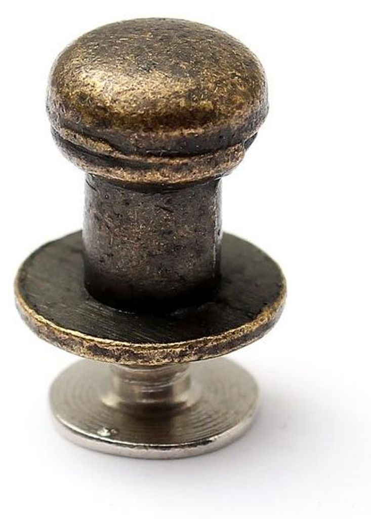 10 Stück Mini-Rundgriffe für Schranktüren, Schubladen und Aufbewahrungsboxen, Möbelknöpfe 7 x 10 mm Bronze